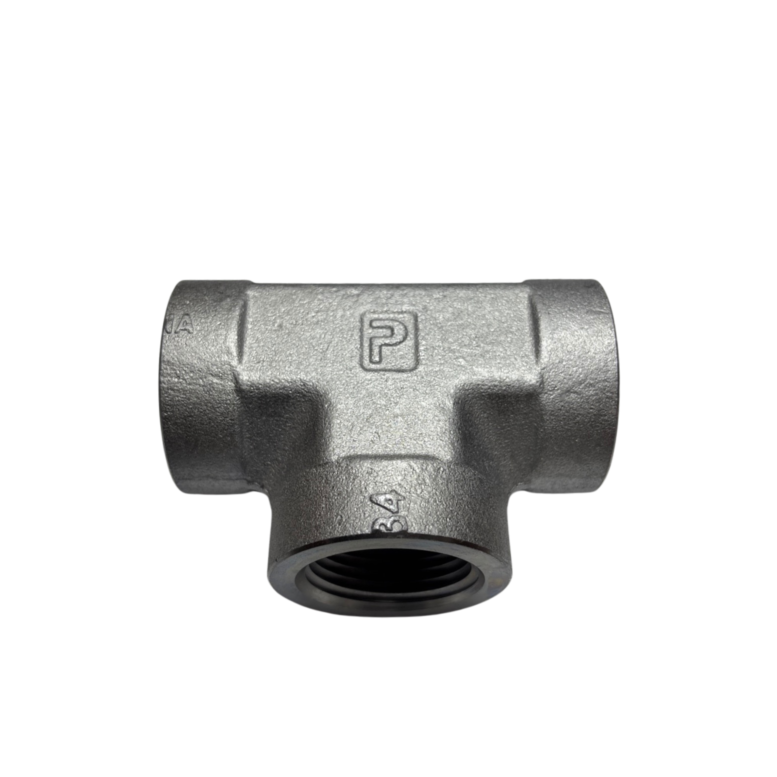 Lot of 2 Parker 1MMO-S 1800 PSI Stainless Steel Pipe Tee Female NPT Fittings