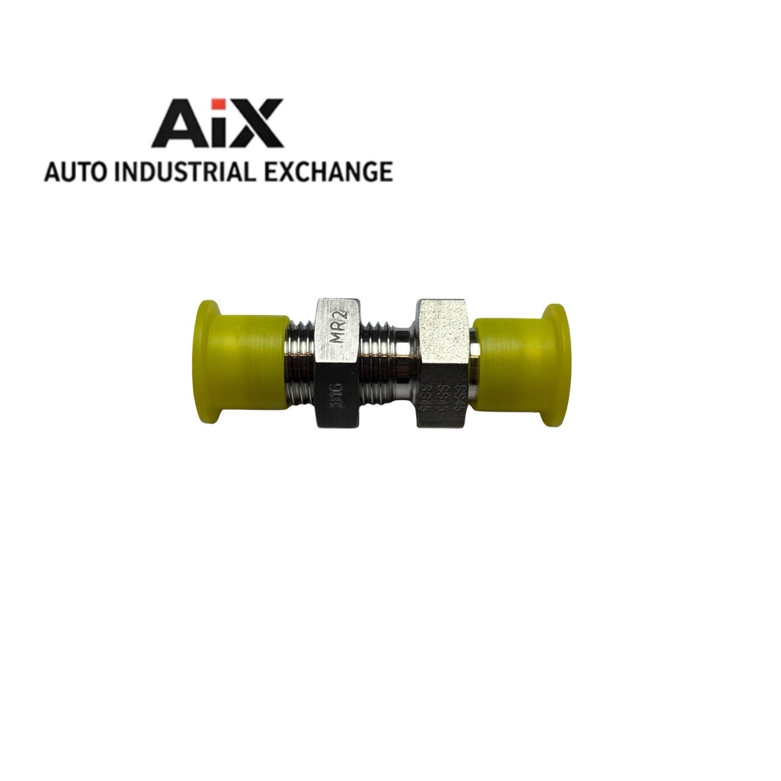 Lot of 3 Parker 6 WTX-WLN-SS Triple-Lok® 37° Flare Bulkhead Union Straight 3/8”