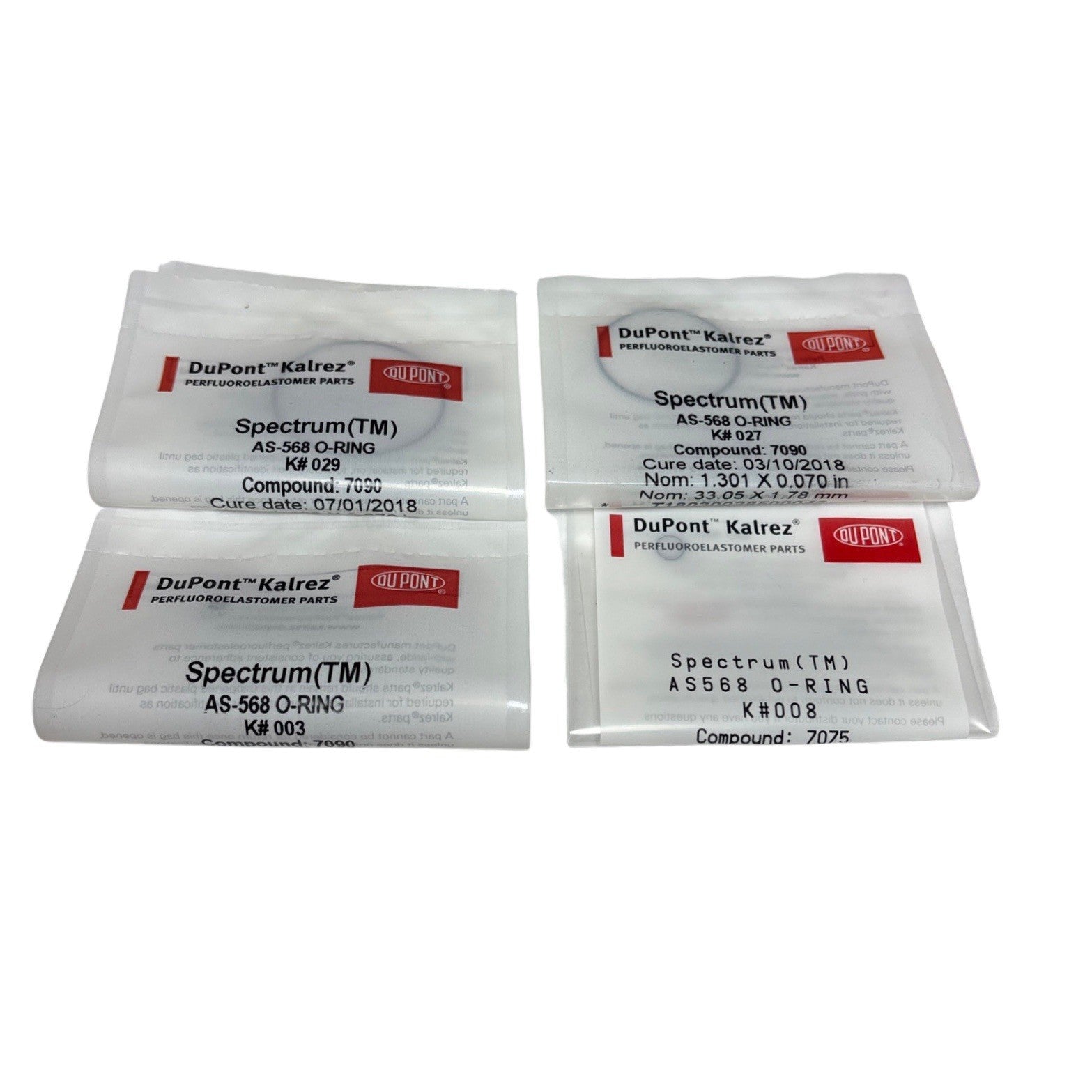 Equilibar Back Pressure Regulator Rebuild Kit w/ DuPont Kalrez O-Rings AS-568