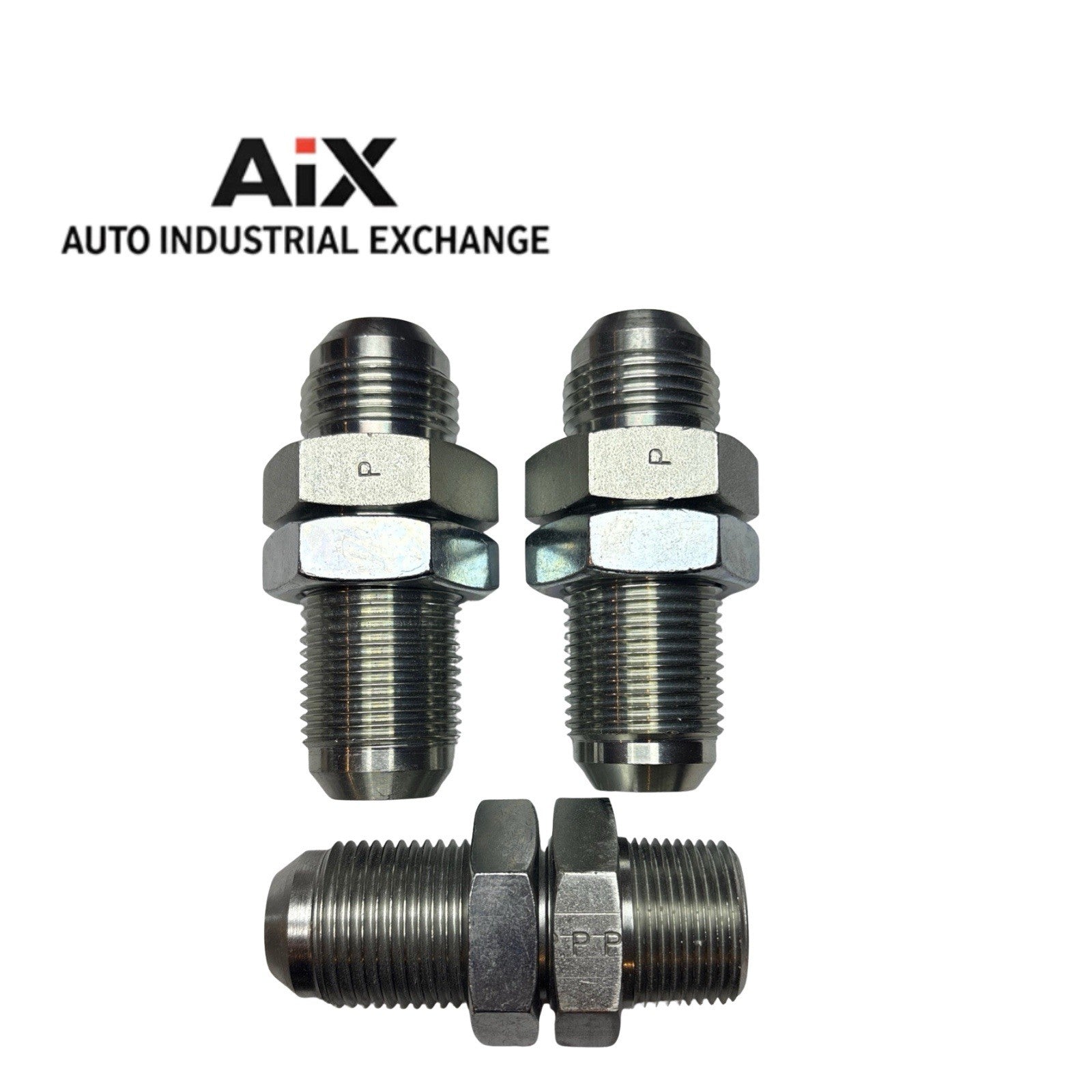 Lot of 3 Parker 12 WTX-WLN-S Bulkhead Union 3/4” 37° Flare Triple-Lok Fittings