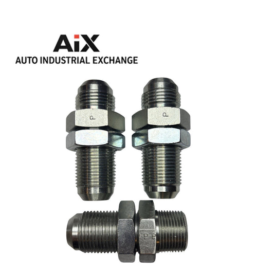 Lot of 3 Parker 12 WTX-WLN-S Bulkhead Union 3/4” 37° Flare Triple-Lok Fittings