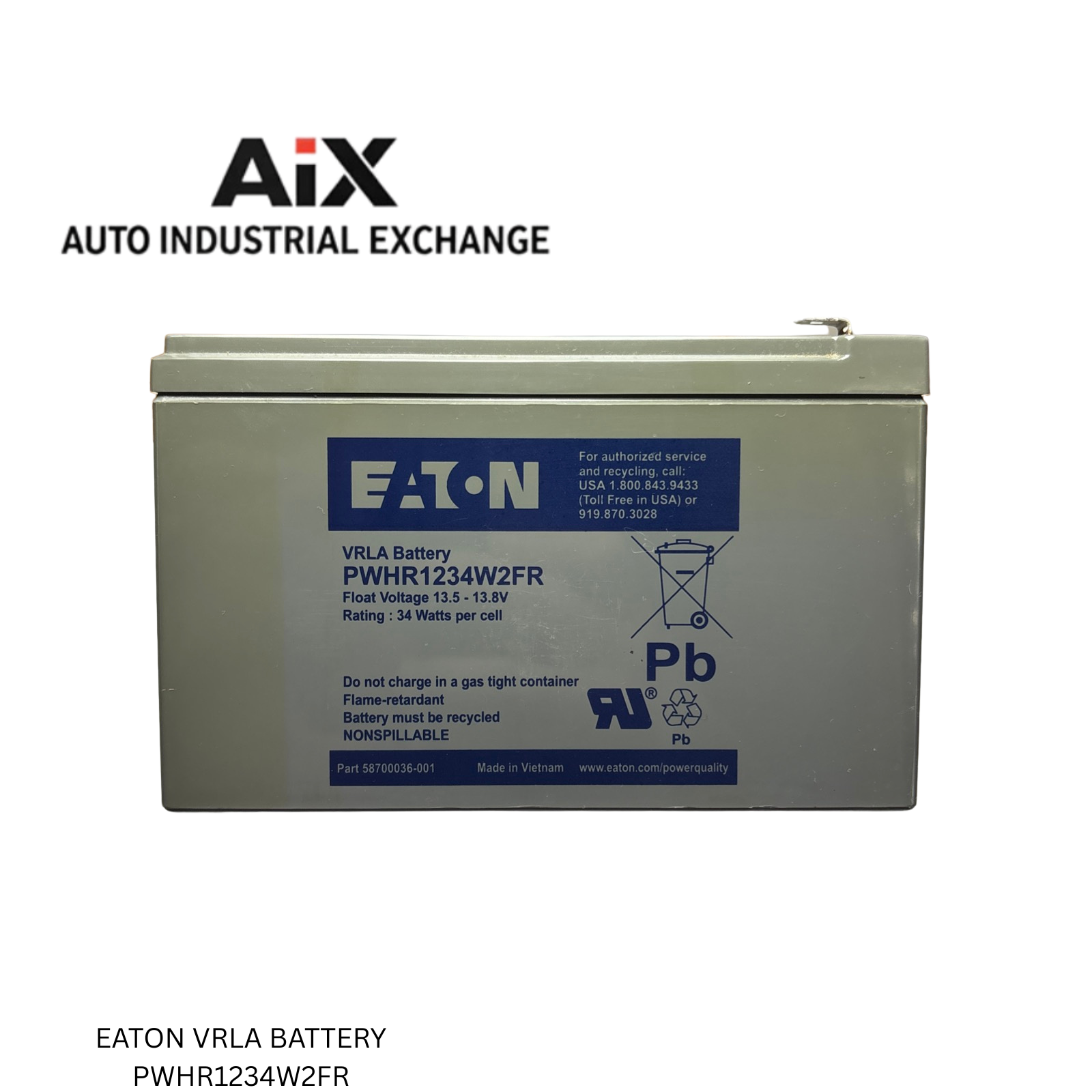 Eaton Powerware PWHR1234W2FR 12V 34W VRLA UPS Battery Replacement