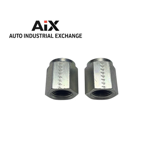 Lot of 2 Parker 3/8 HPC-S Hex Caps Steel NPTF Pipe Fittings 6000 PSI