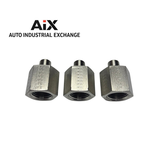 Parker 3/8 x 1/8 FG-SS Reducing Adapter NPTF Stainless Pipe Fitting 6000 PSI New