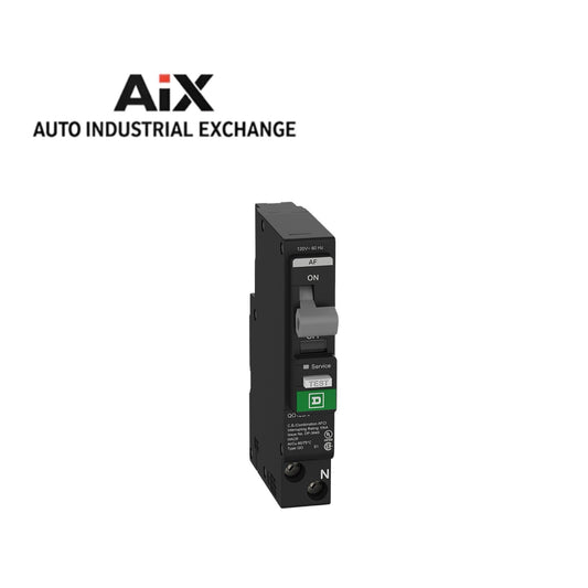 Square D QO115PAF 15A Single Pole Plug-On Neutral CAFCI Circuit Breaker