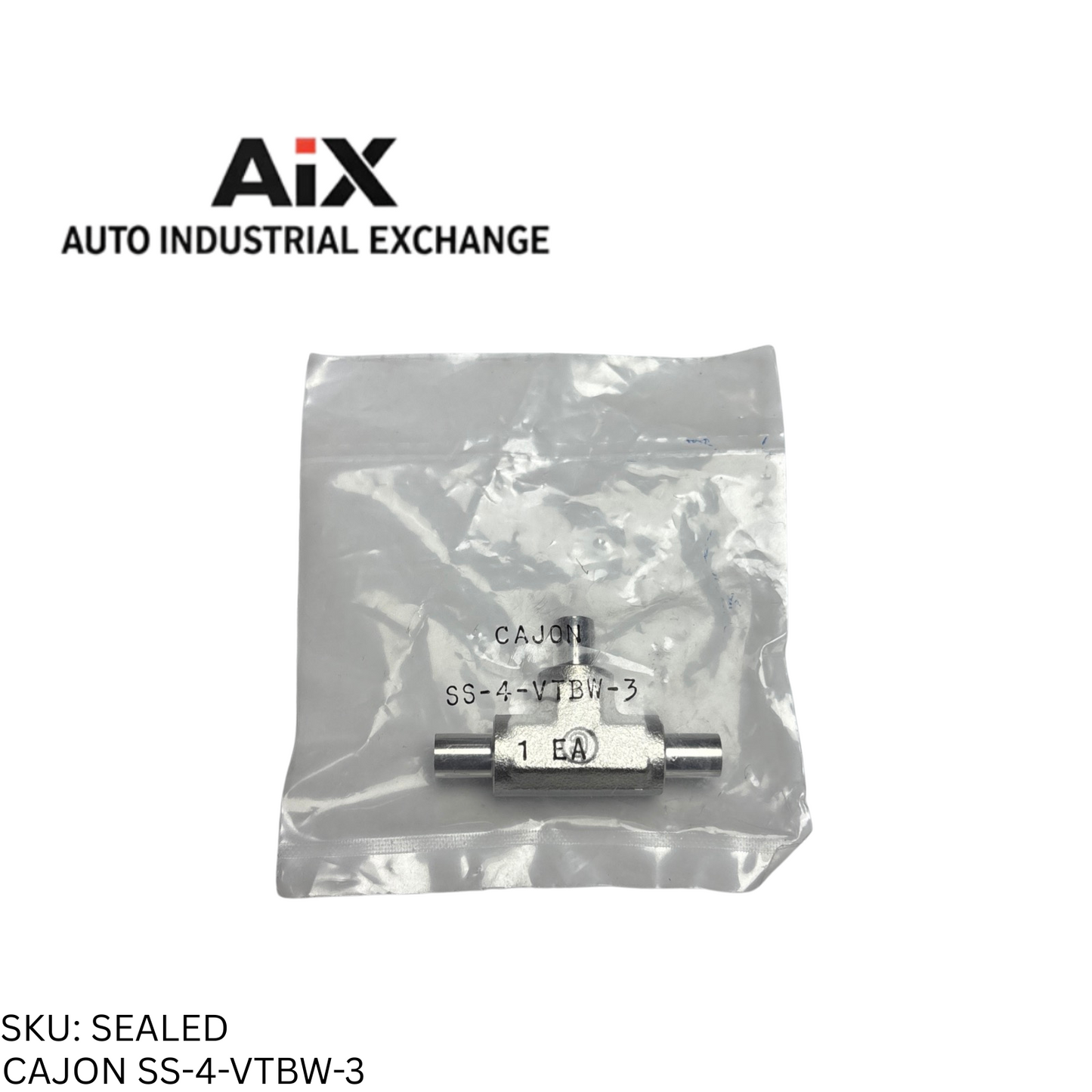 Cajon SS-4-VTBW-3 Stainless Steel Tube Fitting Valve 1/4" Swagelok Style