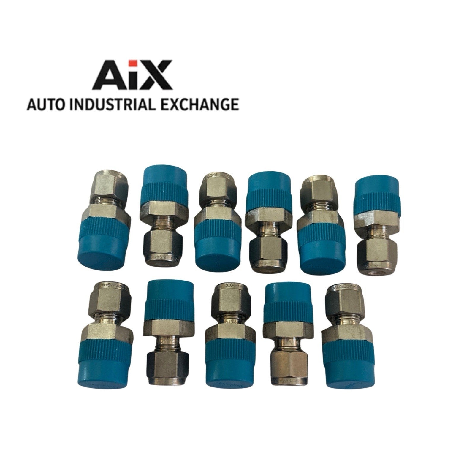 Lot of 11 Swagelok SS-400-1-6 Male Connectors 1/4” Tube OD x 3/8” Male NPT SS