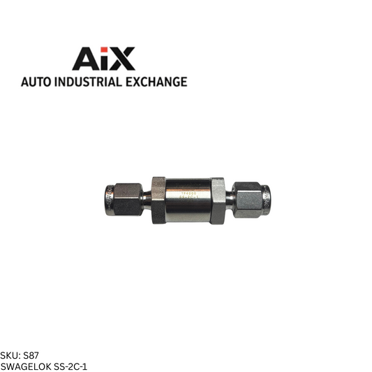 Swagelok SS-2C-1 Stainless Steel Poppet Check Valve 1/8 in. Tube Fitting 1 psig