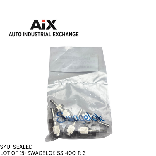 Lot of 5 Swagelok SS-400-R3 Stainless Steel Reducer Tube Fitting 1/4 x 3/16