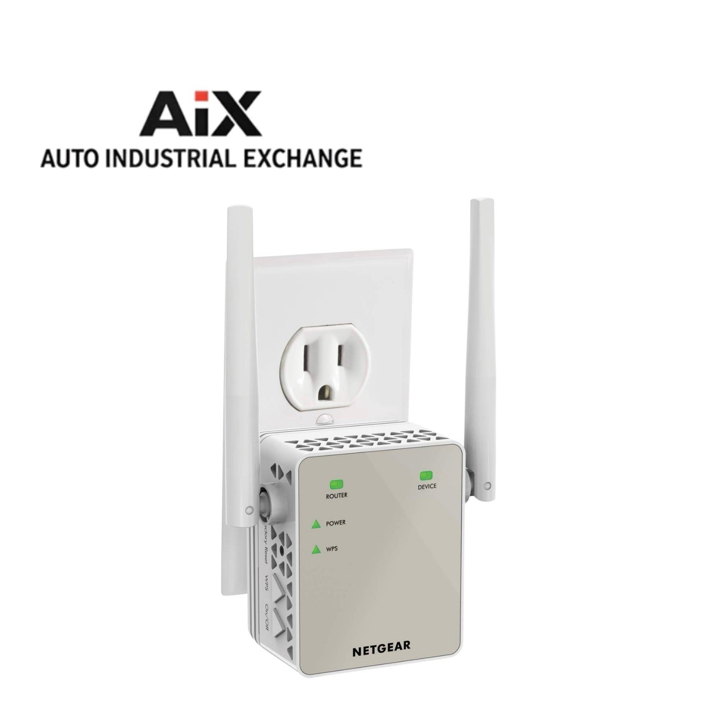 Netgear EX6120 AC1200 WiFi Range Extender Dual Band 1200Mbps Wall Plug Booster