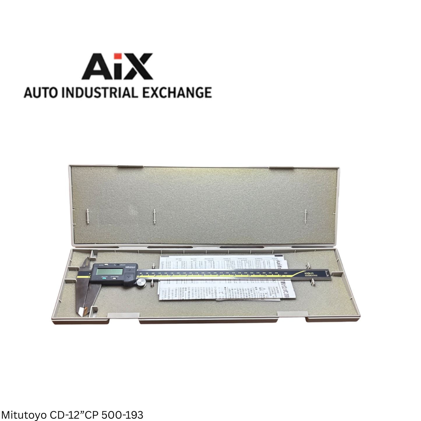 Mitutoyo 500-193 CD-12"CP Absolute Digimatic Digital Calipers Inside Outside