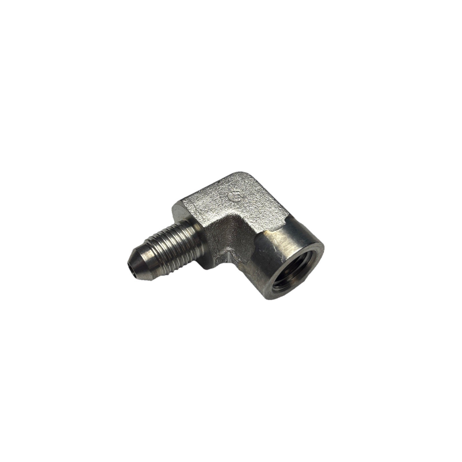 Lot of 3 Brennan SS Elbows 1/4 JIC x 1/4 NPT – Parker 4-4 DTX-SS Equivalent