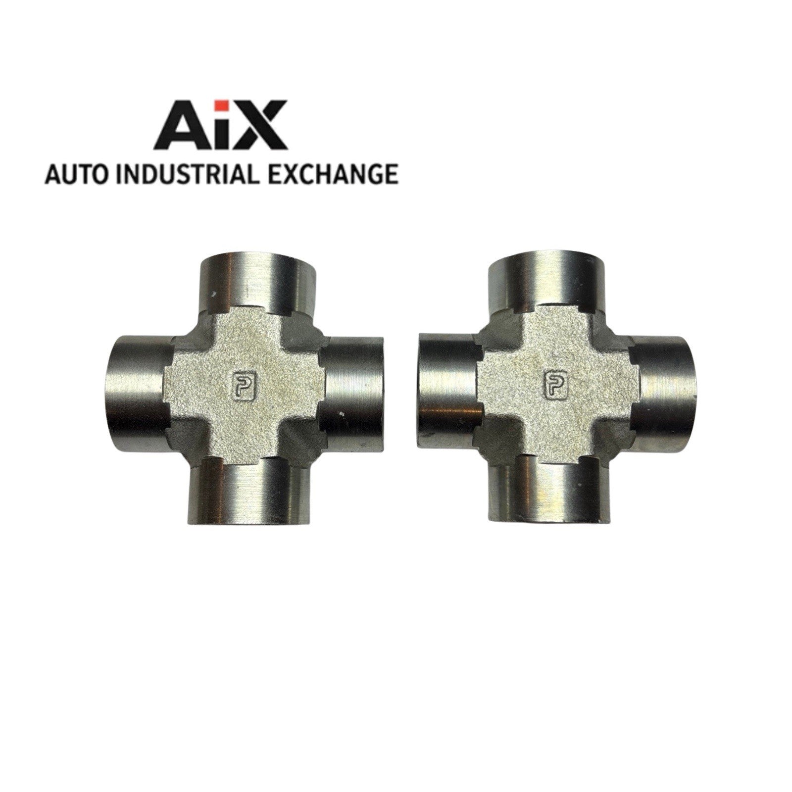 Lot of 2 Parker 1/2 KMM00-S NPT Pipe Fitting Cross 1/2-14 Female Steel 3000 PSI