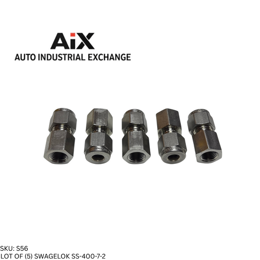 Lot of 5 Swagelok SS-400-7-2 Stainless Steel Female Connector 1/4 x 1/8 NPT