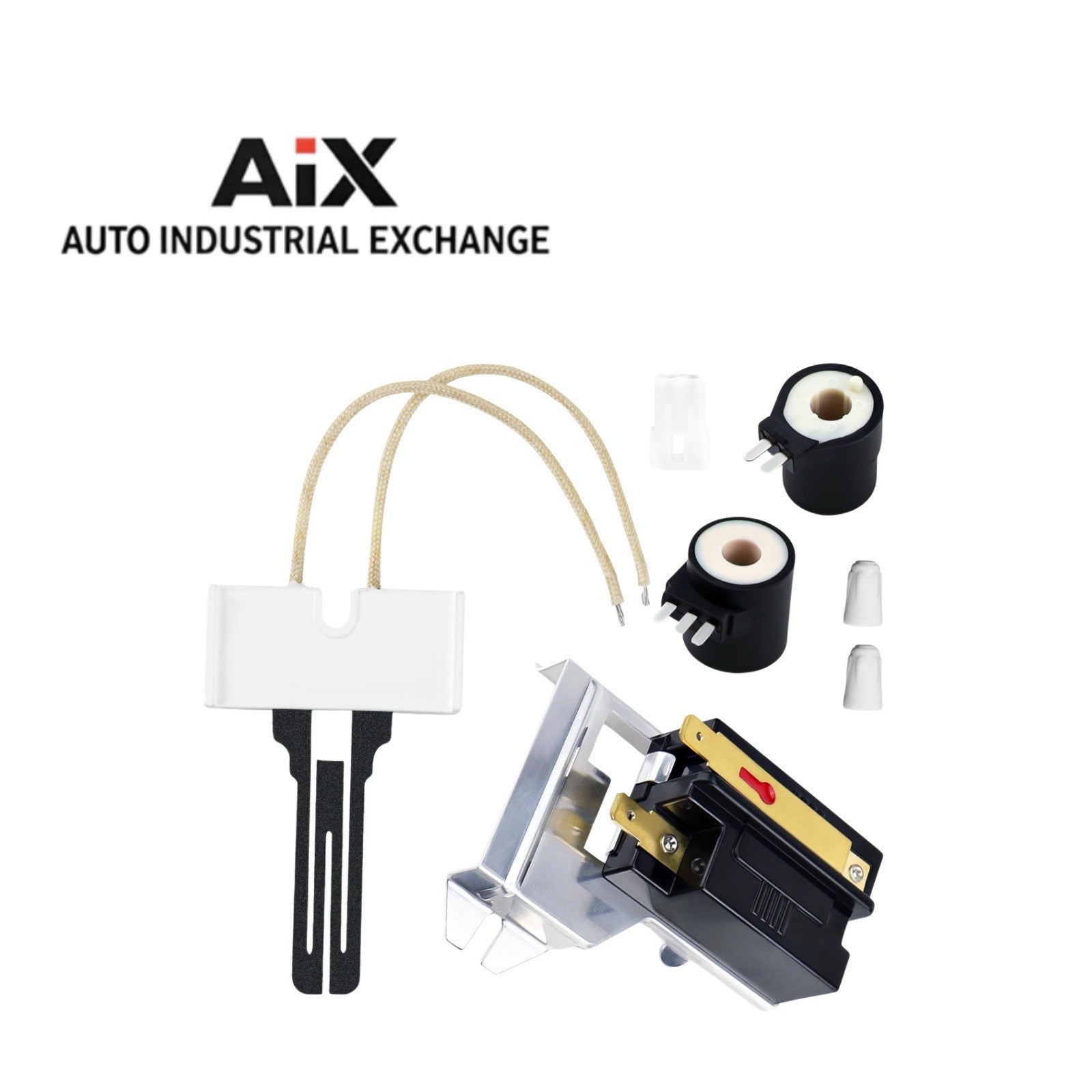 Funmit 338906 Gas Dryer Flame Sensor Kit w/279311 Ignitor & 279834 Coils Repair