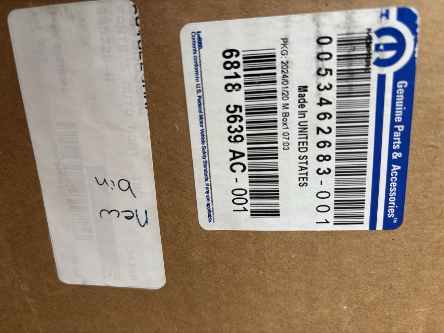 Mopar 68185639AC Hood – OEM Genuine Factory Primed Made in USA New