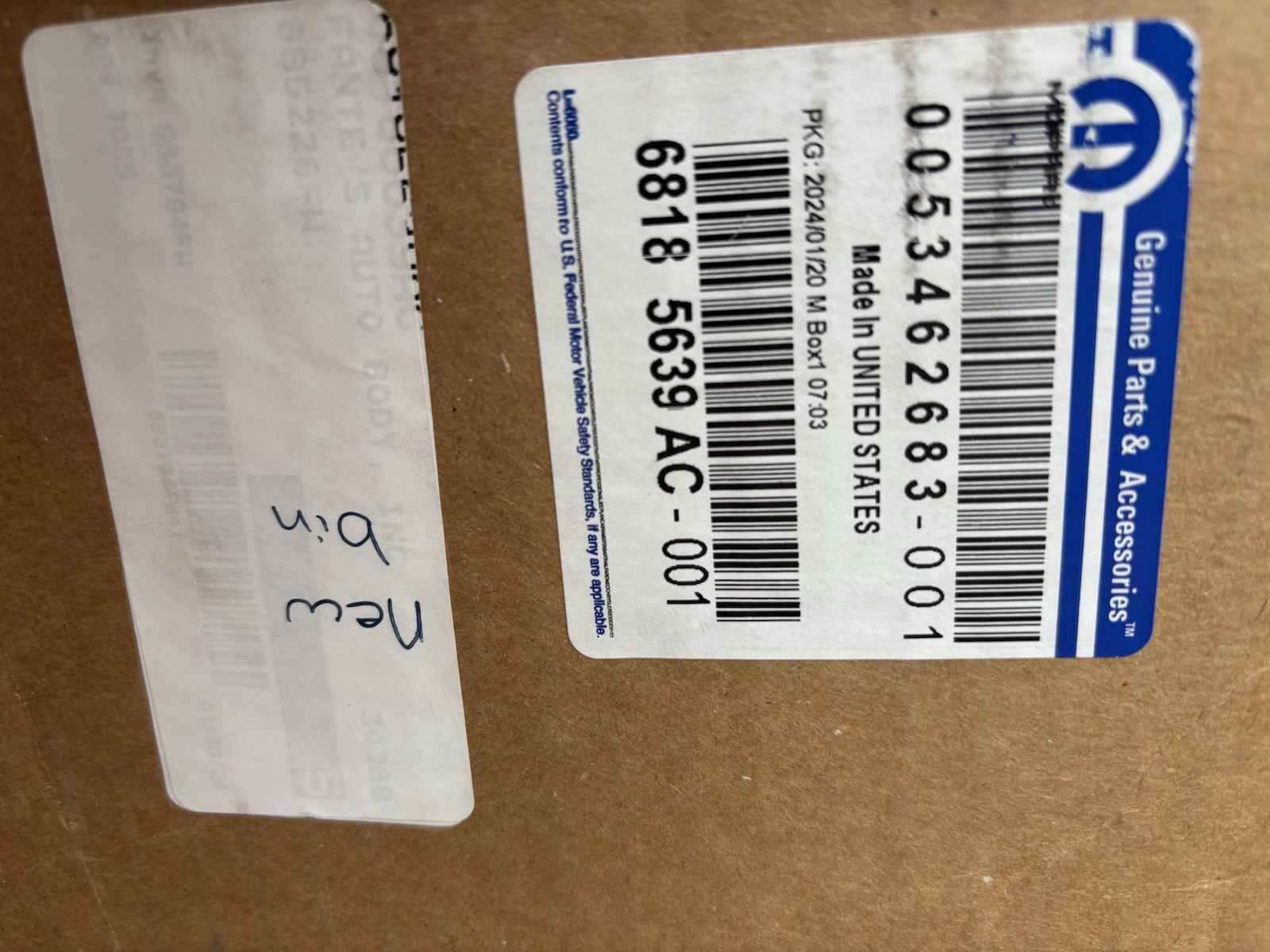 Mopar 68185639AC Hood – OEM Genuine Factory Primed Made in USA New