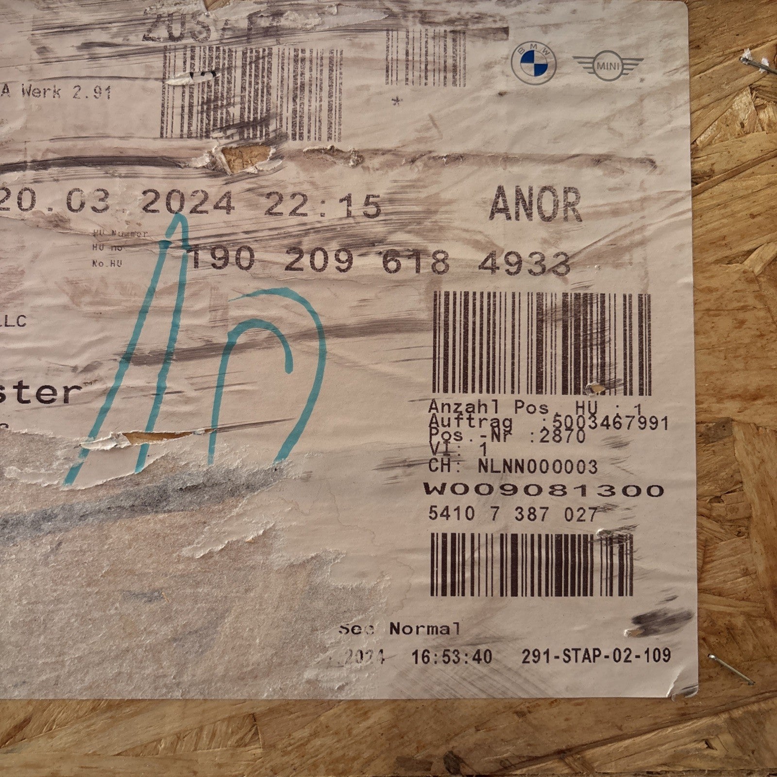 BMW 54107387027 Sunroof Frame – Genuine OEM Factory Replacement New