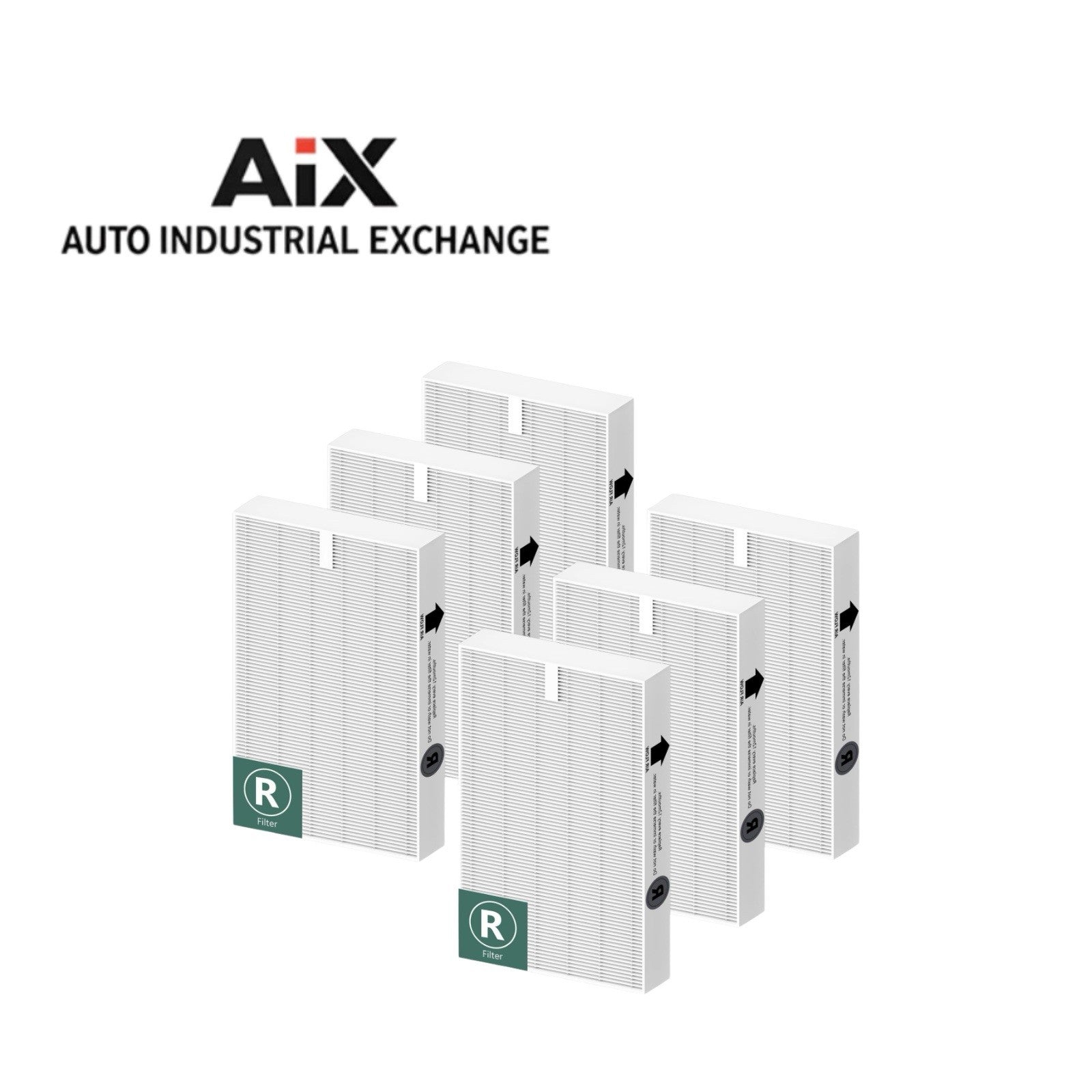 Funmit 6 Pack HEPA R Filter for Honeywell Air Purifier HPA100/200/300 & 5000