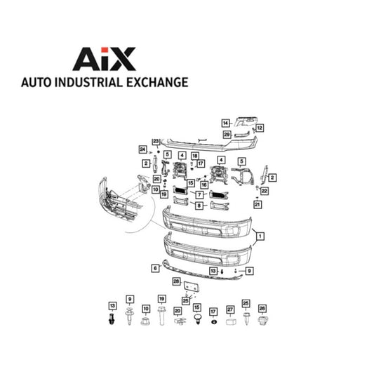Mopar 68160853AB Front Bumper 2013–2024 Ram 1500 Classic – Brand New OEM