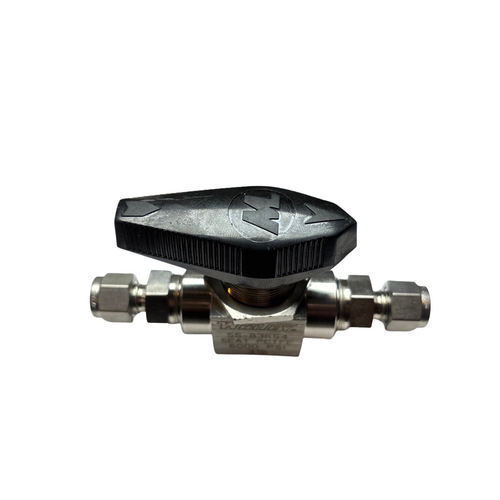 Whitey SS-83KS4 6000 PSI PCTFE Seat High Pressure Ball Valve 1/4” Tube 316