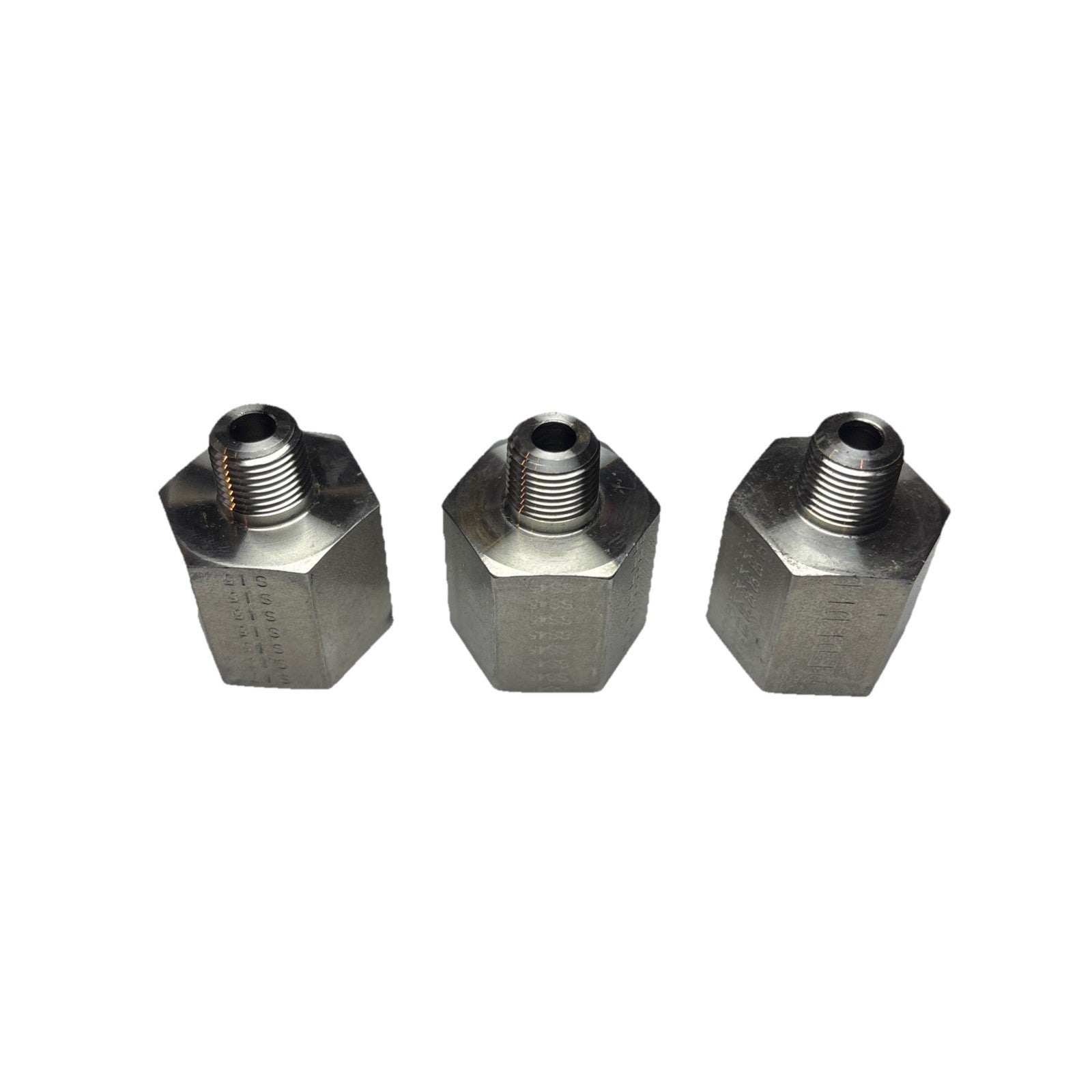 Parker 3/8 x 1/8 FG-SS Reducing Adapter NPTF Stainless Pipe Fitting 6000 PSI New