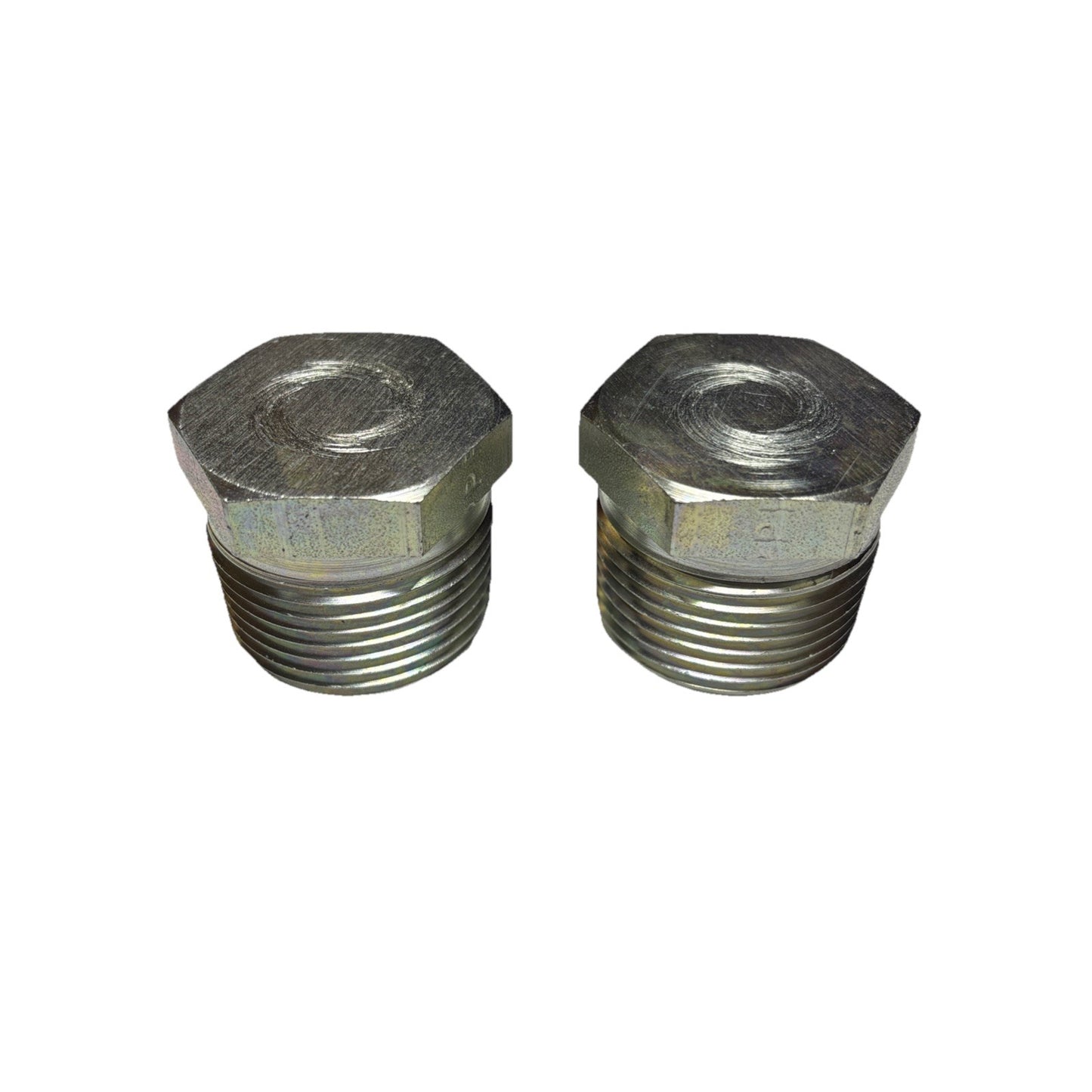 Lot of 2 Parker 1 HP-S Hex Head Pipe Plug 1-11 1/2 NPTF Steel