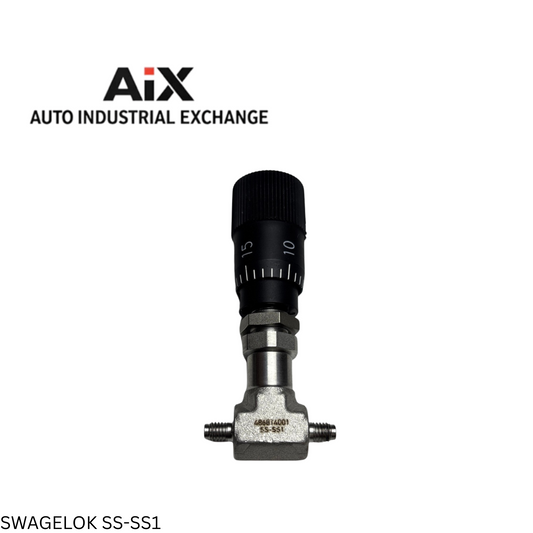 Swagelok SS-SS1 Stainless Steel Low Flow Metering Valve 1/16" Tube Fitting