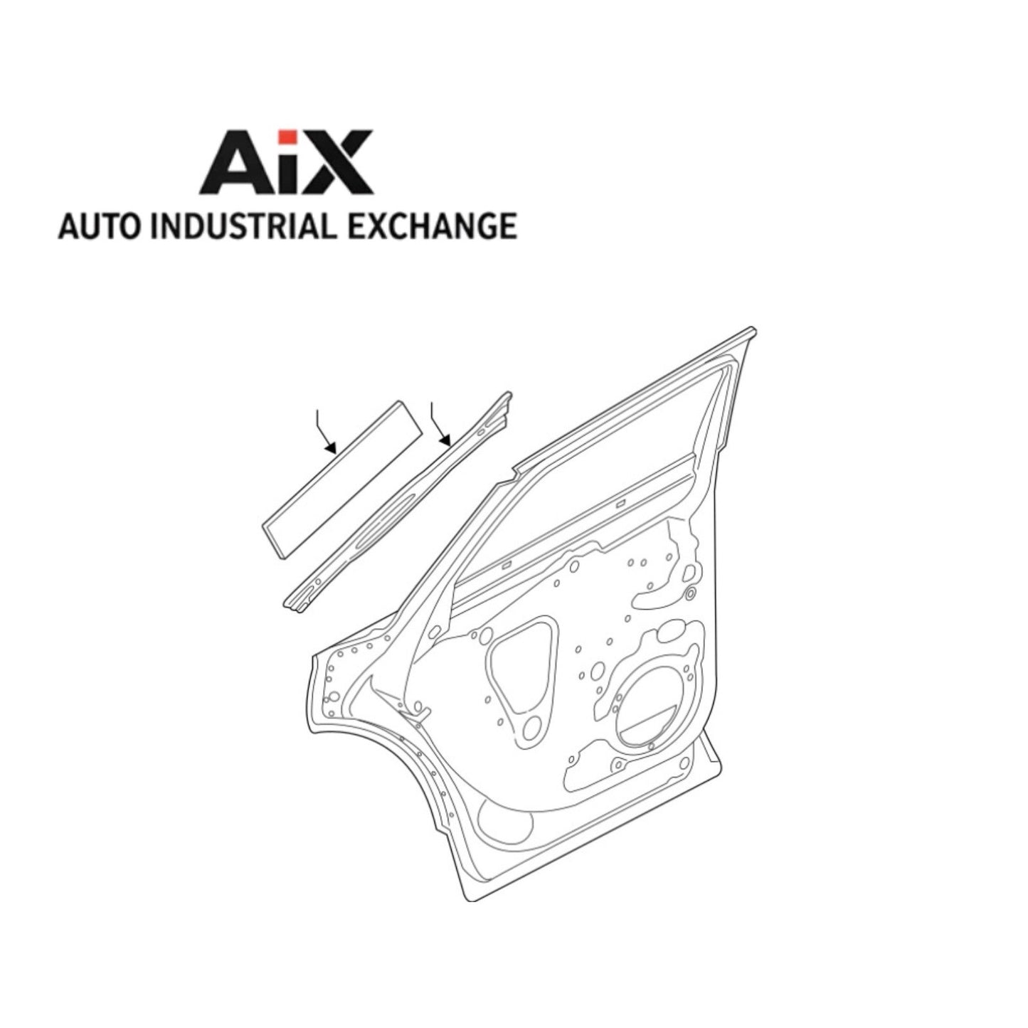 Audi 80A-833-052-C-STL Door Shell – OEM Genuine Factory Primed New
