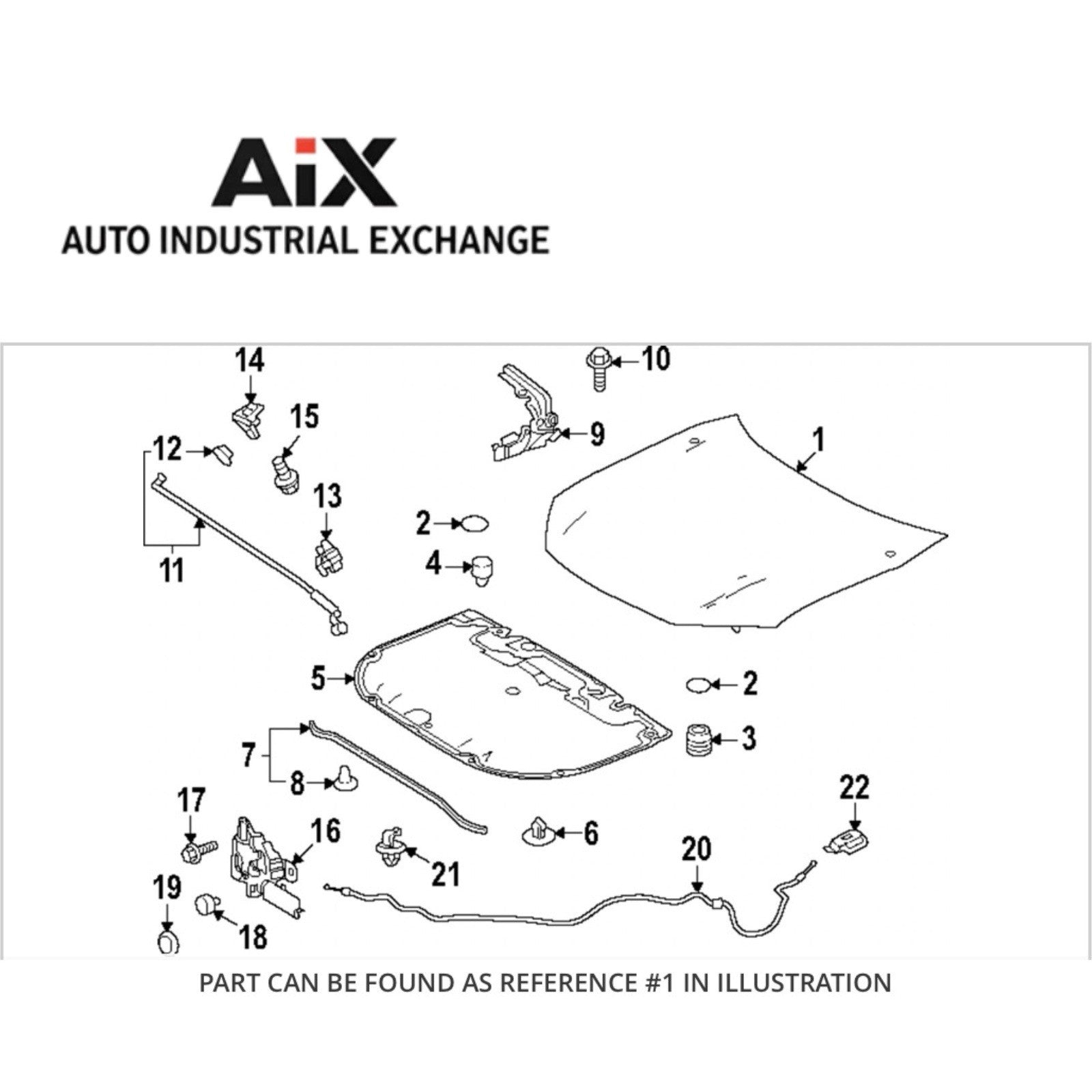 Toyota 53301-AQ010 OEM Hood Panel fits 2025 Camry – Genuine Factory Part Primed