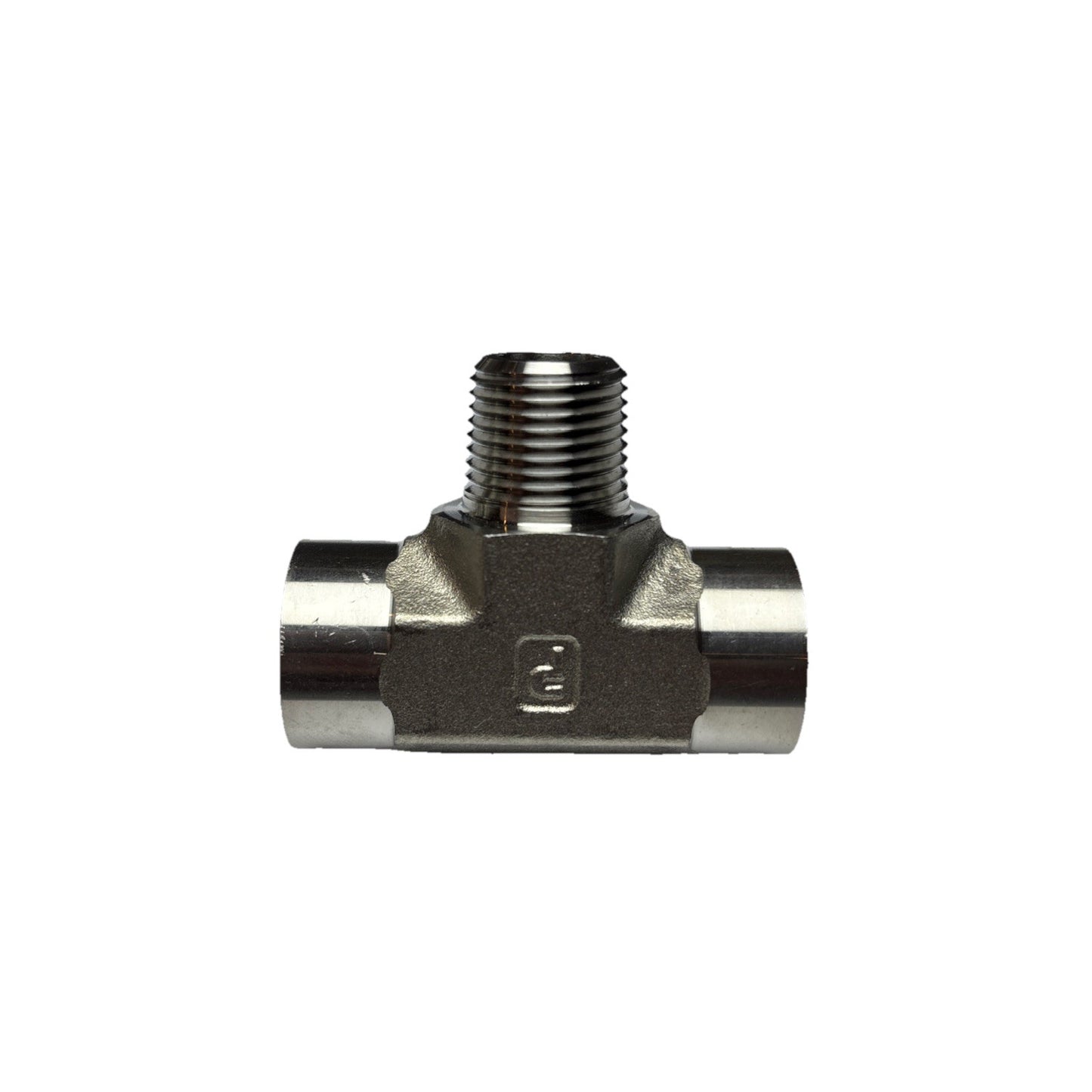 Lot of 3 Parker 3/8 MMS-SS Stainless Male Branch Tee Fittings NPT Pipe Adapter