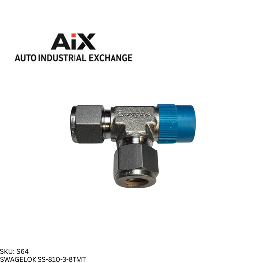 Swagelok SS-810-3-8TMT Stainless Steel Male Run Tee 1/2 in. Tube x 1/2 in. NPT