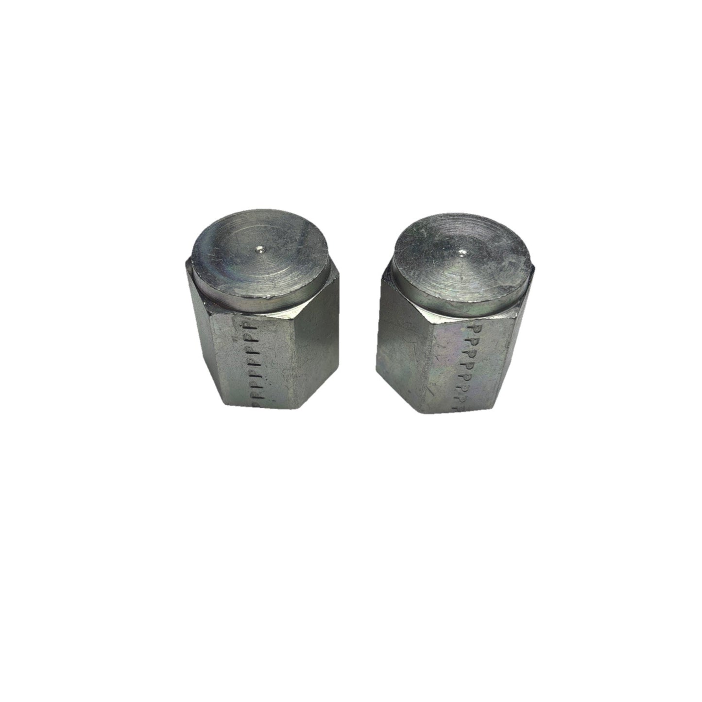 Lot of 2 Parker 3/8 HPC-S Hex Caps Steel NPTF Pipe Fittings 6000 PSI