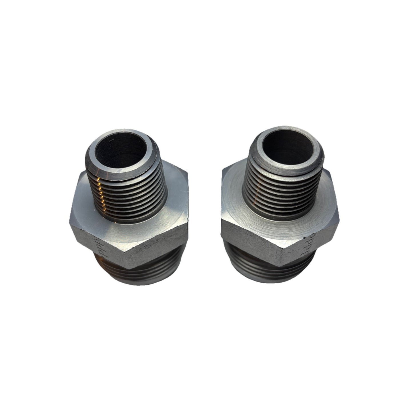 Lot of 2 Parker 16-8 FTX-S 1” Flare x 1/2” NPTF Triple-Lok Steel Fitting New