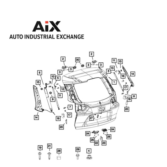 Mopar 6RW71DX9AJ Liftgate for 2019–2023 Jeep Cherokee – Factory OEM