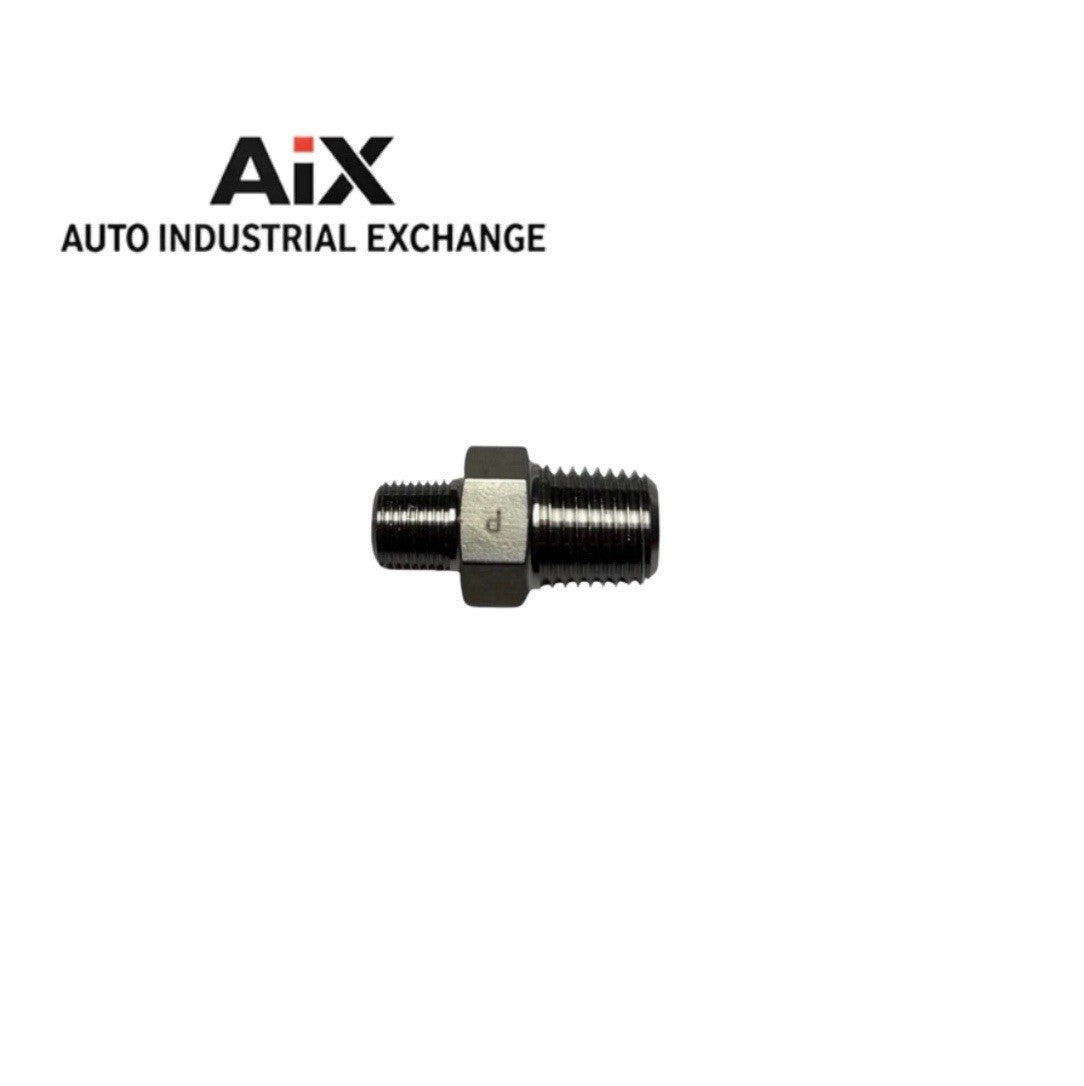 Lot of 3 Parker FF-SS 1/4 x 1/8 NPT Male Pipe Fittings Stainless Steel