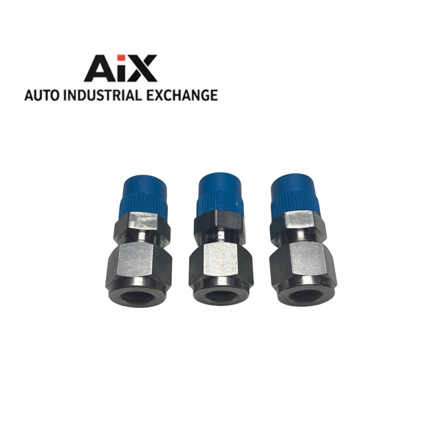 Lot of 3 Swagelok SS-600-1-4 3/8” Tube x 1/4” Male NPT Fittings Stainless Steel