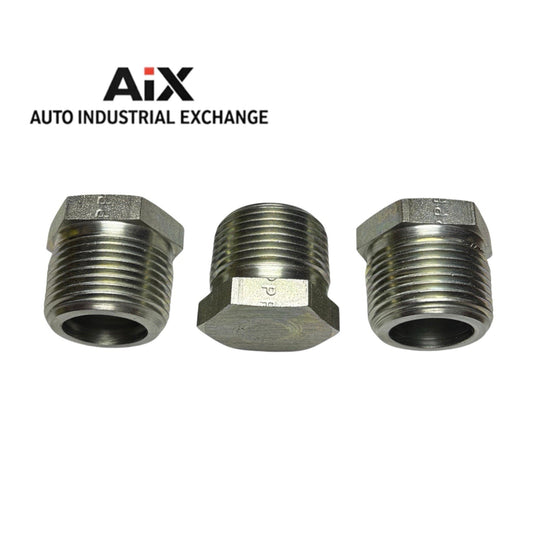 Lot of 3 Parker 1 HP-S Hex Head Pipe Plug 1-11 1/2 NPTF Steel 4500 PSI