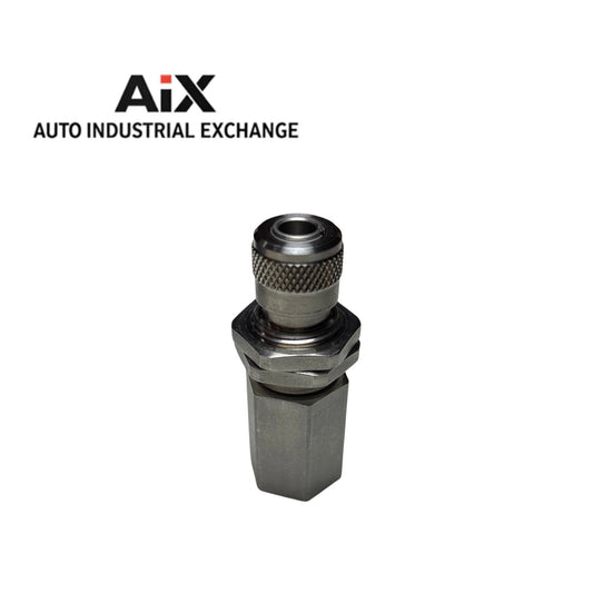 Swagelok SS-QC4-B2-4PF 1/4” FNPT Stainless Bulkhead Quick Connect Body w/ Nuts