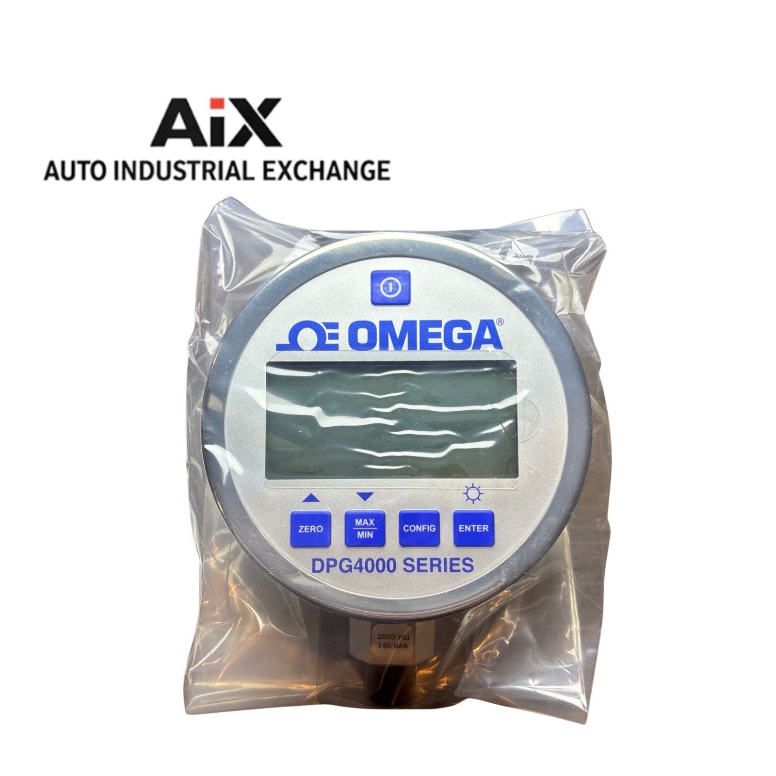 Omega DPG4000-2K-DC Digital Pressure Gauge 0–2000 PSI 24VDC Input ±0.05% FS