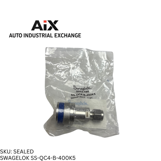Swagelok SS-QC4-B-400K5 Stainless Steel Quick Connect 1/4" Tube Blue Key