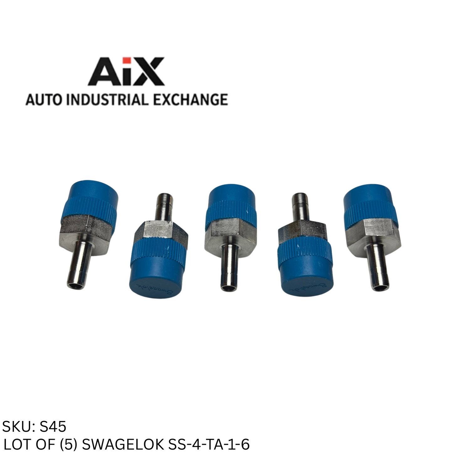 Lot of 5 Swagelok SS-4-TA-1-6 Stainless Tube Fitting Male Adapter 1/4" OD x 3/8"