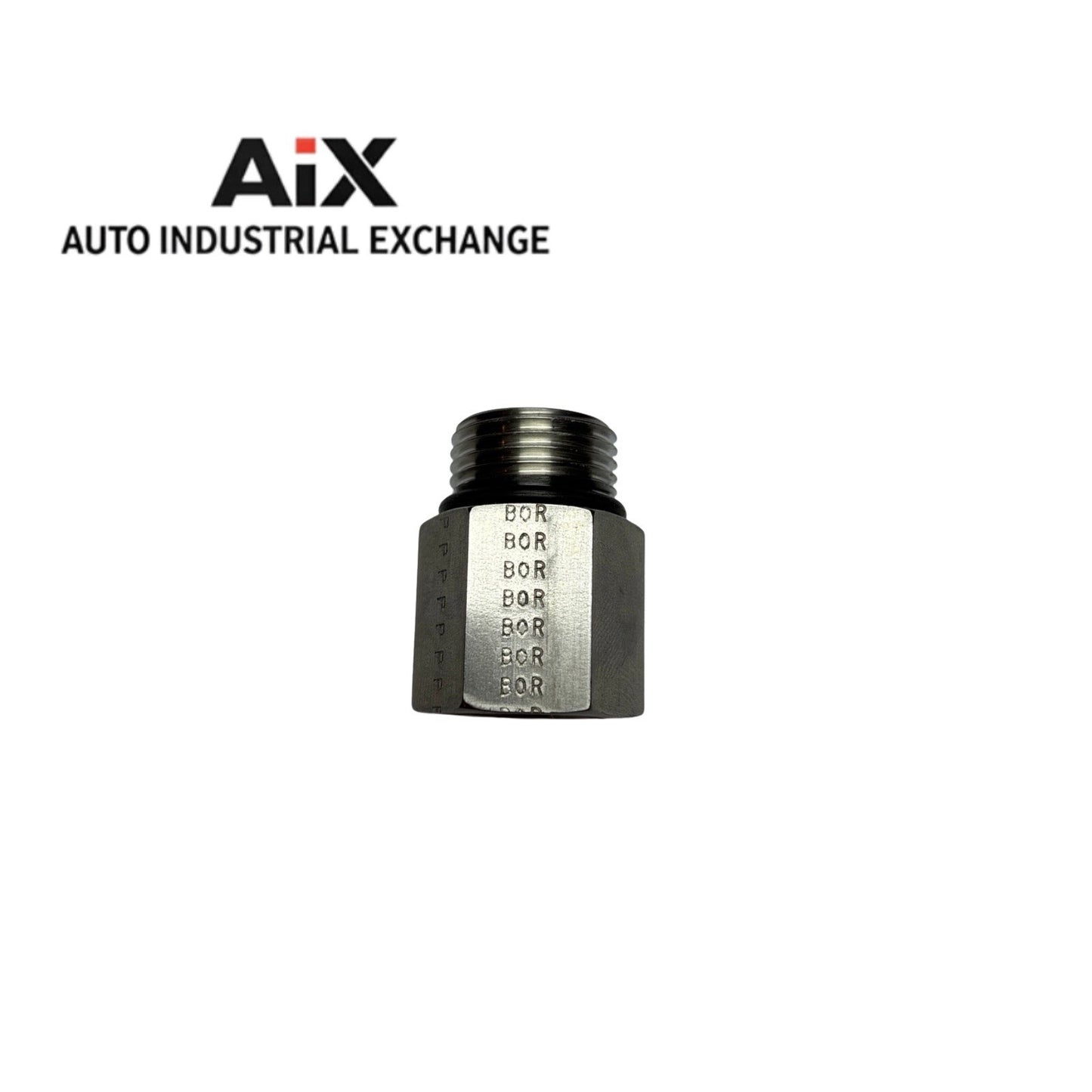 Lot of 3 Parker F50G-SS Adapters #8 SAE ORB Male x #6 SAE Straight Female SS