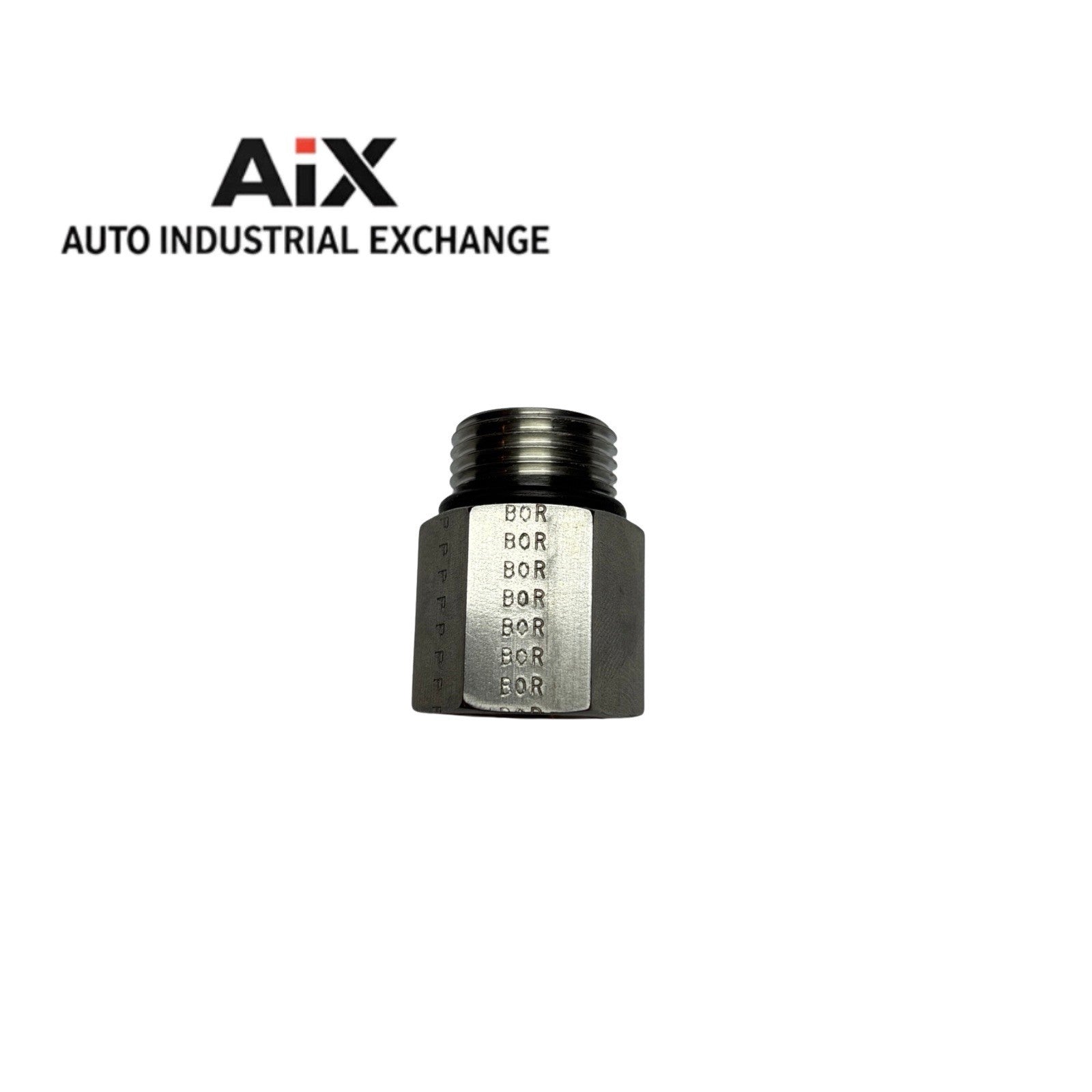 Lot of 3 Parker F50G-SS Adapters #8 SAE ORB Male x #6 SAE Straight Female SS