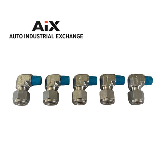 Lot of 5 Swagelok SS-600-2-2 Male Elbow 3/8” Tube OD x 1/8” Male NPT Stainless