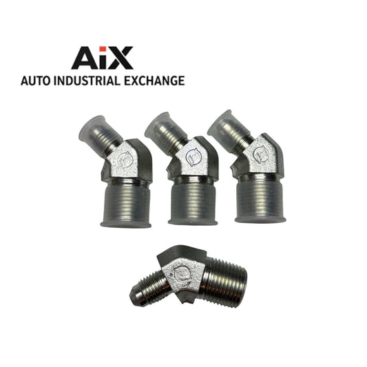 Brennan 4-6 VTX-S 45° Elbow JIC x NPT Steel Fittings Parker Alt – Lot of 4