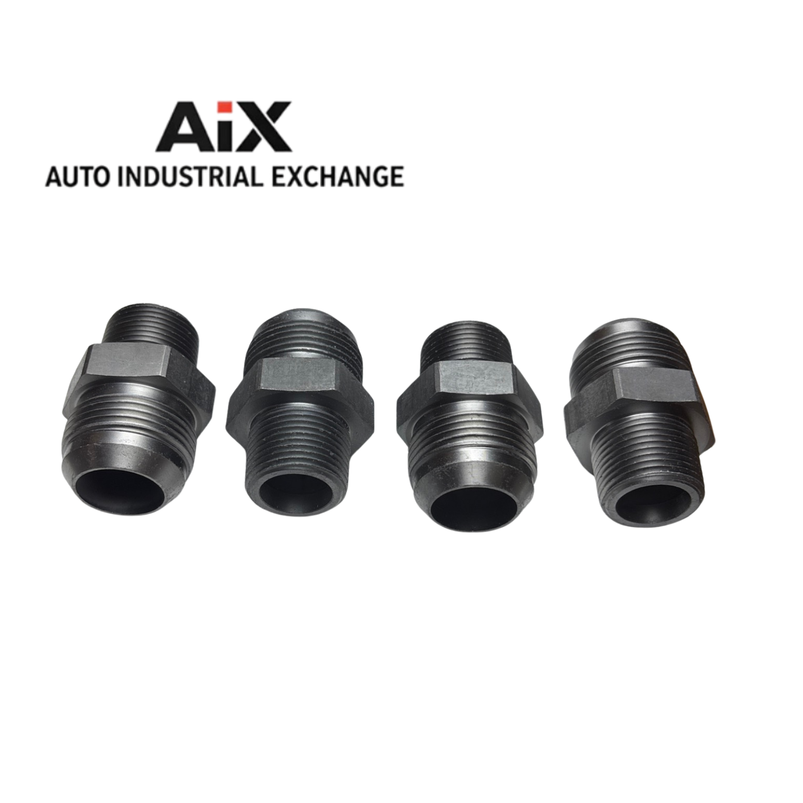 Lot of 4 Parker 16-12 FTX-WLN-S 5000 PSI Steel Straight Flare x NPT Fittings