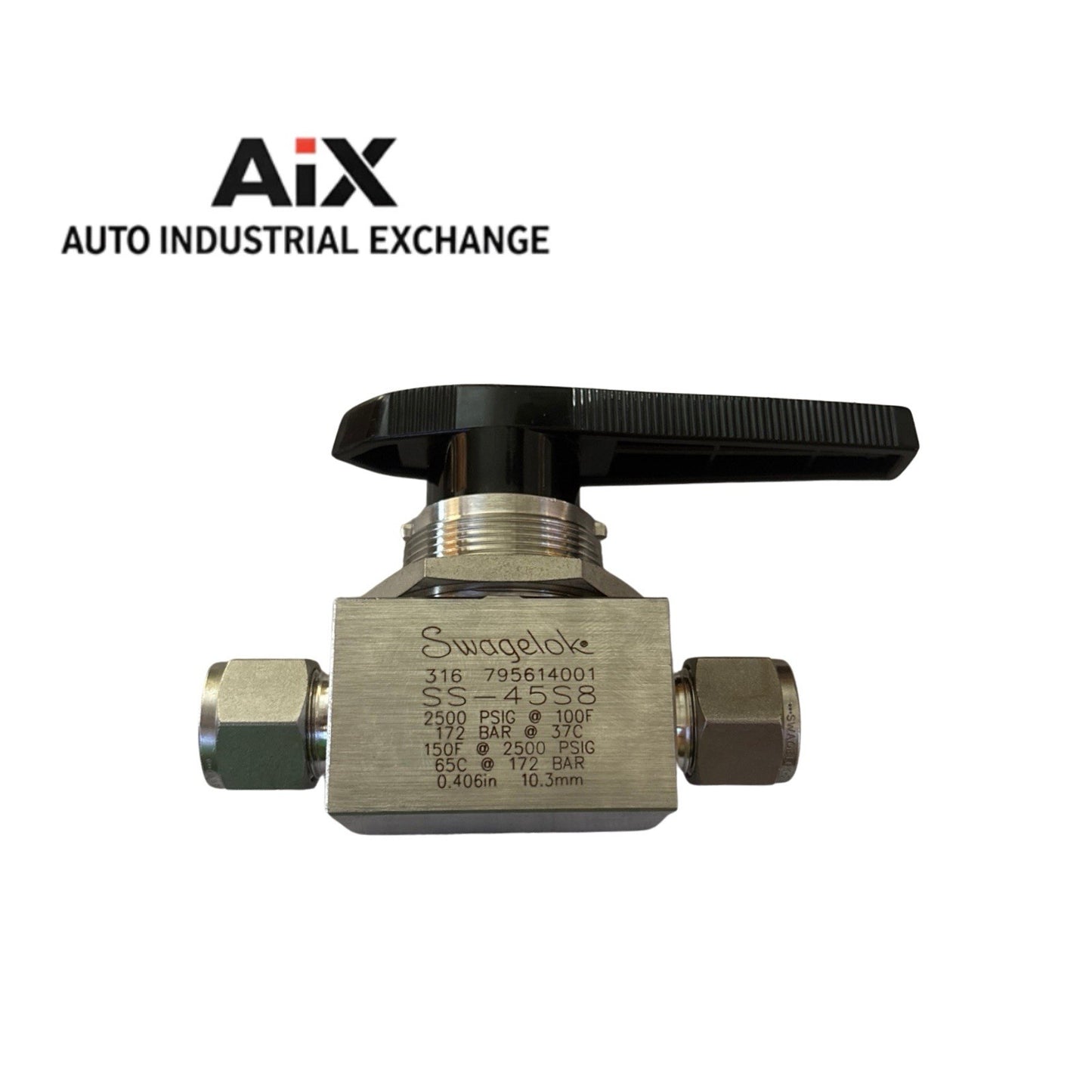 Swagelok SS-45S8 1/2” Ball Valve 2500 PSI Stainless Steel 40 Series ZZP