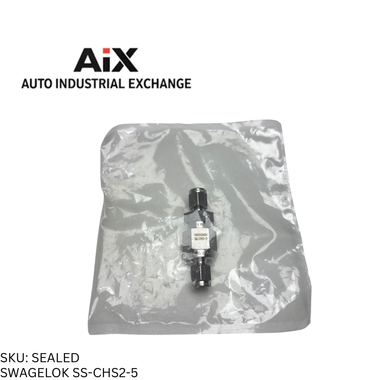 Swagelok SS-CHS2-5 Stainless Steel Check Valve 1/8" Tube Fitting 6000 psig