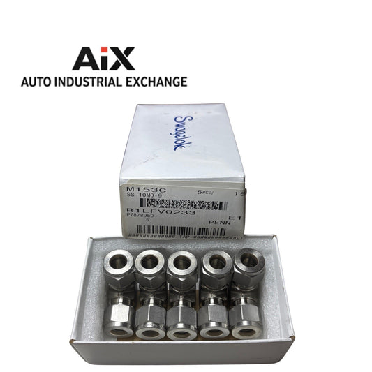 Lot of 5 Swagelok SS-10M0-9 10mm Union Elbow Tube Fittings 316 Stainless Steel